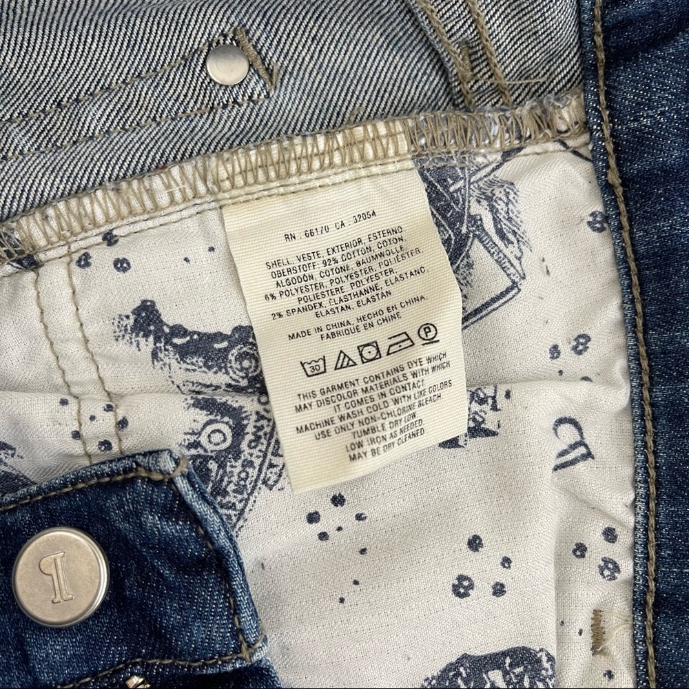 Anthropologie Pilcro Mid-Rise Slim Boyfriend Jeans Sz 26 comfort - Picture 14 of 16